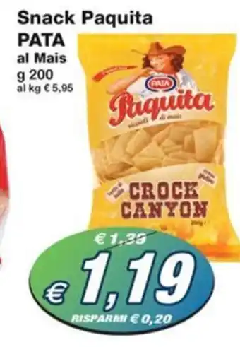 Snack Paquita PATA al Mais g 200