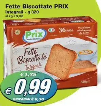 Prix Quality Fette Biscottate PRIX Integrali -g 320 offerta