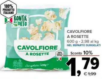 Todis CAVOLFIORE A ROSETTE 600 g offerta