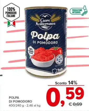 Todis POLPA DI POMODORO 400/240 g offerta