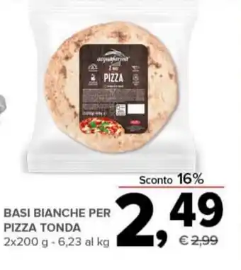 BASI BIANCHE PER PIZZA TONDA 2x200 g