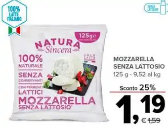 Todis MOZZARELLA SENZA LATTOSIO 125 g offerta
