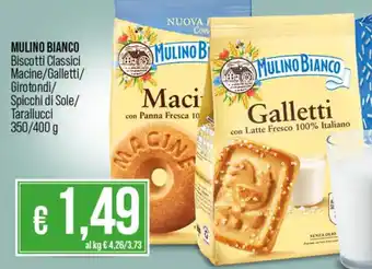 In Coop MULINO BIANCO Biscotti Classici Macine/Galletti/ Girotondi/ Spicchi di Sole/ Tarallucci 350/400 g offerta