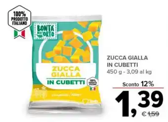 Todis ZUCCA GIALLA IN CUBETTI 450 g offerta