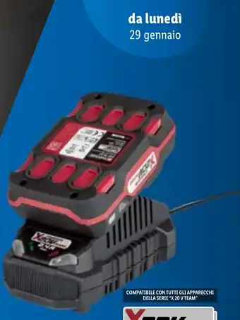 Lidl PARKSIDE Batteria 2 Ah con caricabatteria offerta