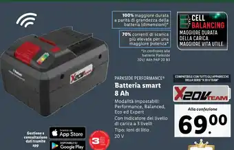 Lidl Batteria smart 8 Ah offerta
