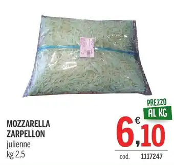 MOZZARELLA ZARPELLON julienne kg 2,5