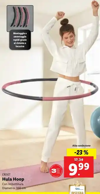Lidl CRIVIT Hula Hoop Con imbottitura Diametro: 100 cm offerta