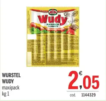WURSTEL WUDY maxipack kg 1