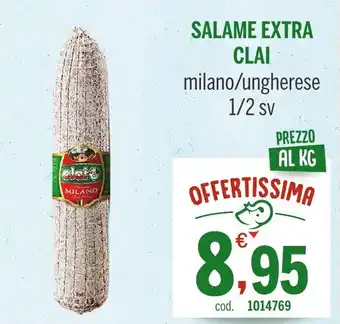 SALAME EXTRA CLAI milano/ungherese 1/2 sv