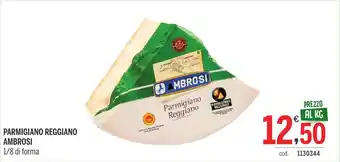 PARMIGIANO REGGIANO AMBROSI 1/8 di forma