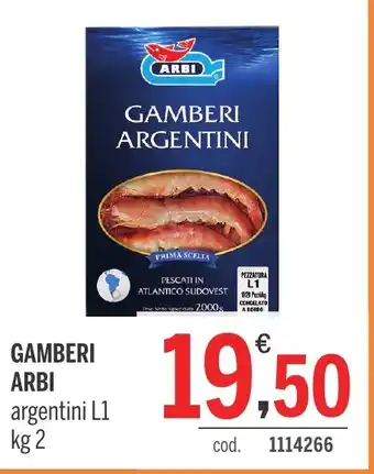 Elefante Cash & Carry GAMBERI ARBI argentini L1 kg 2 offerta