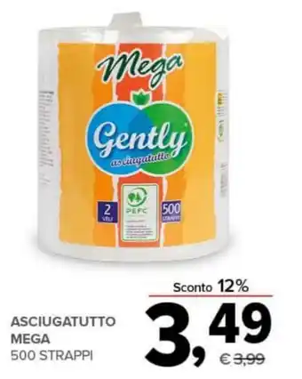Todis ASCIUGATUTTO MEGA 500 STRAPPI offerta