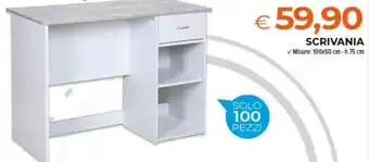 SCRIVANIA ✓Misure: 100x50 cm - h 75 cm