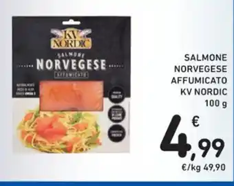 Spazio Conad SALMONE NORVEGESE AFFUMICATO KV NORDIC 100 g offerta