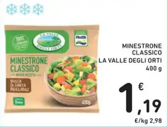 Spazio Conad MINESTRONE CLASSICO LA VALLE DEGLI ORTI 400 g offerta