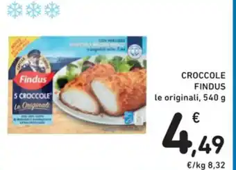 Spazio Conad CROCCOLE FINDUS le originali, 540 g offerta