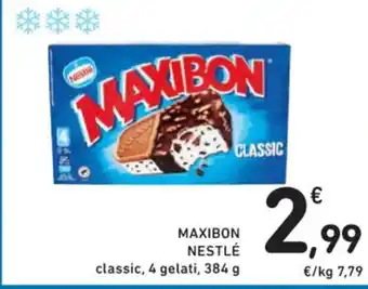 Spazio Conad MAXIBON NESTLÉ classic, 4 gelati, 384 g offerta