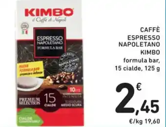 Spazio Conad CAFFÈ ESPRESSO NAPOLETANO KIMBO formula bar, 15 cialde, 125 g offerta