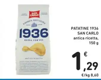 Spazio Conad PATATINE 1936 SAN CARLO antica ricetta, 150 g offerta