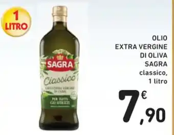Spazio Conad OLIO EXTRA VERGINE DI OLIVA SAGRA classico, 1 litro offerta
