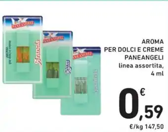 Spazio Conad AROMA PER DOLCI E CREME PANEANGELI linea assortita, 4 ml offerta