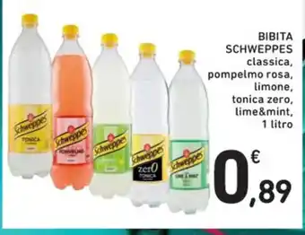BIBITA SCHWEPPES classica, pompelmo rosa, limone, 1 Litro