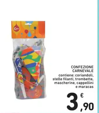 Spazio Conad CONFEZIONE CARNEVALE contiene coriandoli offerta