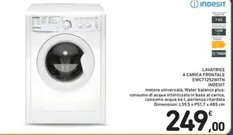 Spazio Conad LAVATRICE A CARICA FRONTALE EWC71252WITN INDESIT offerta