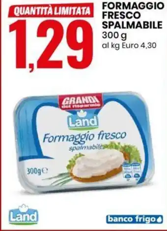 Eurospin FORMAGGIO FRESCO SPALMABILE 300 g offerta