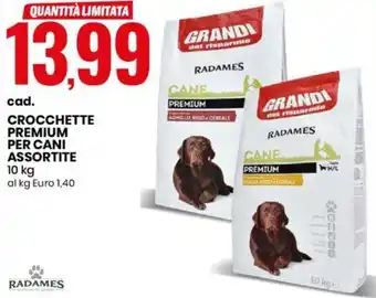 Eurospin CROCCHETTE PREMIUM PER CANI ASSORTITE 10 kg offerta