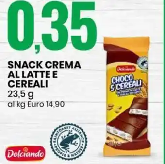 SNACK CREMA AL LATTE E CEREALI 23,5 g