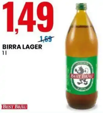 Eurospin BIRRA LAGER 1 l offerta