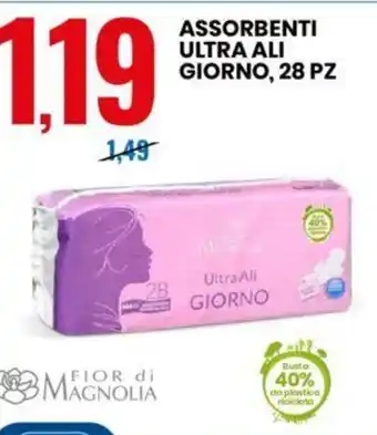 Eurospin ASSORBENTI ULTRA ALI GIORNO, 28 PZ offerta