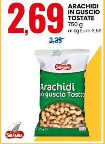 ARACHIDI IN GUSCIO TOSTATE 750 g
