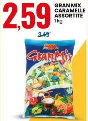 Eurospin GRAN MIX CARAMELLE ASSORTITE 1kg offerta