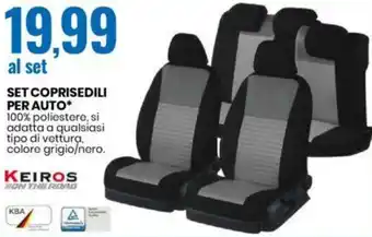 Eurospin SET COPRISEDILI PER AUTO offerta
