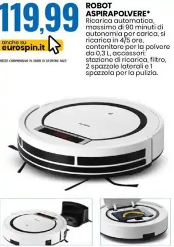 Eurospin ROBOT ASPIRAPOLVERE offerta