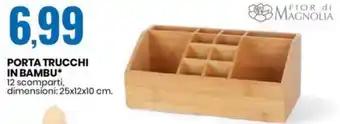 Eurospin PORTA TRUCCHI IN BAMBU offerta