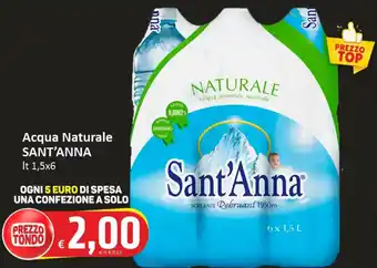 Paghi Poco Acqua Naturale SANT'ANNA Lt 1,5x6 offerta