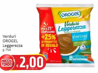 Paghi Poco Verdurì OROGEL Leggerezza g 750 offerta