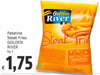 Paghi Poco Patatine Steak Fries GOLDEN RIVER kg 1 offerta