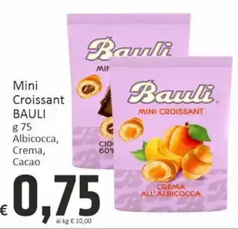 Mini Croissant BAULI g 75 Albicocca, Crema, Cacao