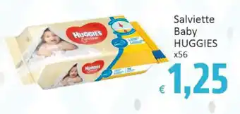Paghi Poco Salviette Baby HUGGIES x56 offerta