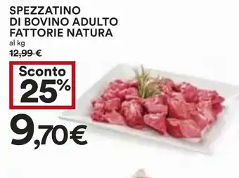 Coop SPEZZATINO DI BOVINO ADULTO FATTORIE NATURA offerta