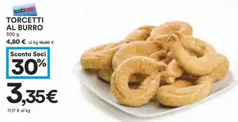 Coop TORCETTI AL BURRO 300 g offerta