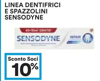 Coop LINEA DENTIFRICI E SPAZZOLINI SENSODYNE offerta