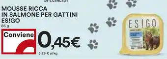 Coop MOUSSE RICCA IN SALMONE PER GATTINI ES!GO 85 g offerta