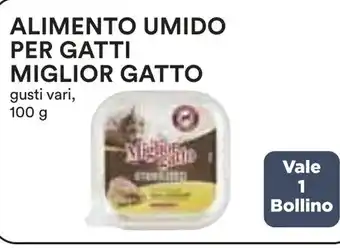 Coop ALIMENTO UMIDO PER GATTI MIGLIOR GATTO gusti vari, 100 g offerta