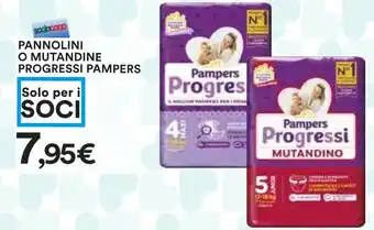 Coop PANNOLINI O MUTANDINE PROGRESSI PAMPERS offerta